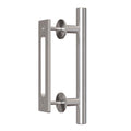 LTIYITL 30 cm Stainless Steel Sliding Door Handle Barn Door Handle Modern Silver (1 Piece)