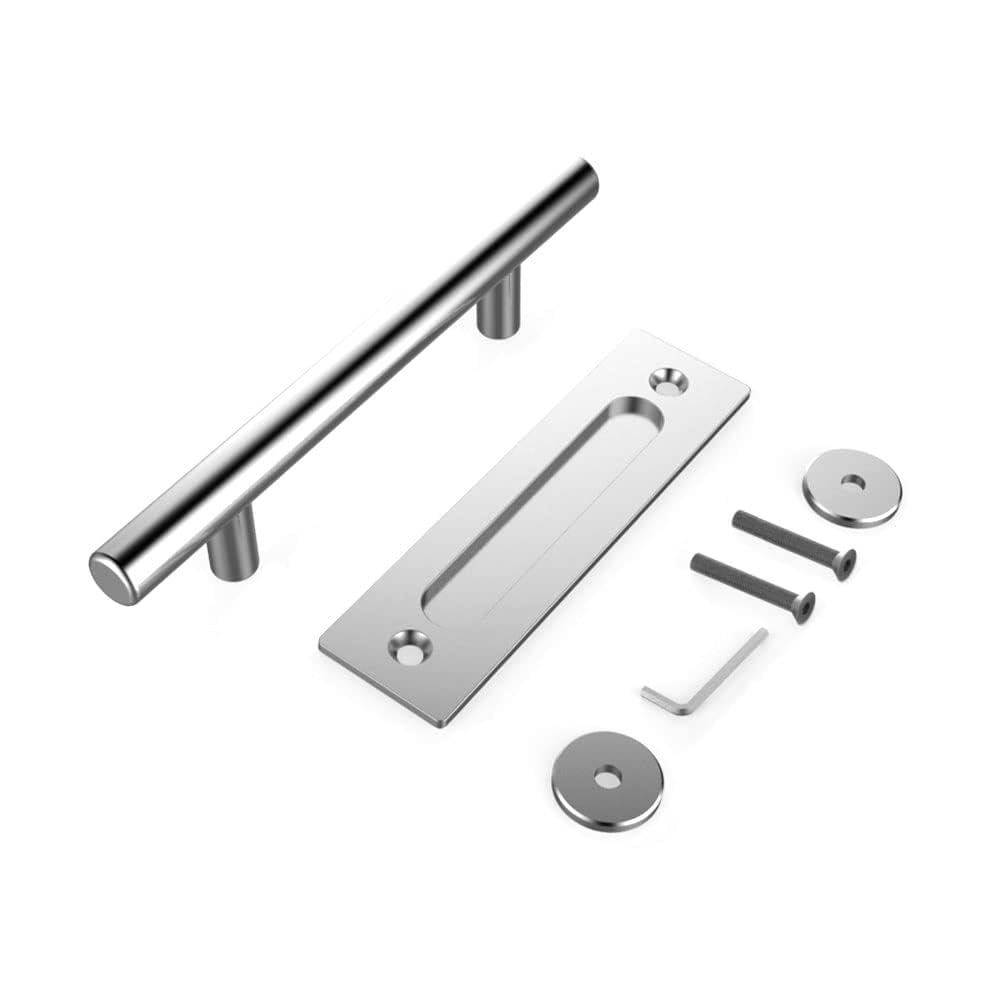 LTIYITL 24CM Schiebetürgriff Edelstahl Scheunentorgriff Doppelseitiger Schiebetür zieht-Griff