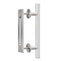 LTIYITL 30 cm Stainless Steel Sliding Door Handle Barn Door Handle Modern Silver (1 Piece)