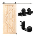 LTIYITL 173cm (5.5ft) Sliding Door Hardware Accessory Kit for Sliding Doors, Contains Adjustable Floor Guide