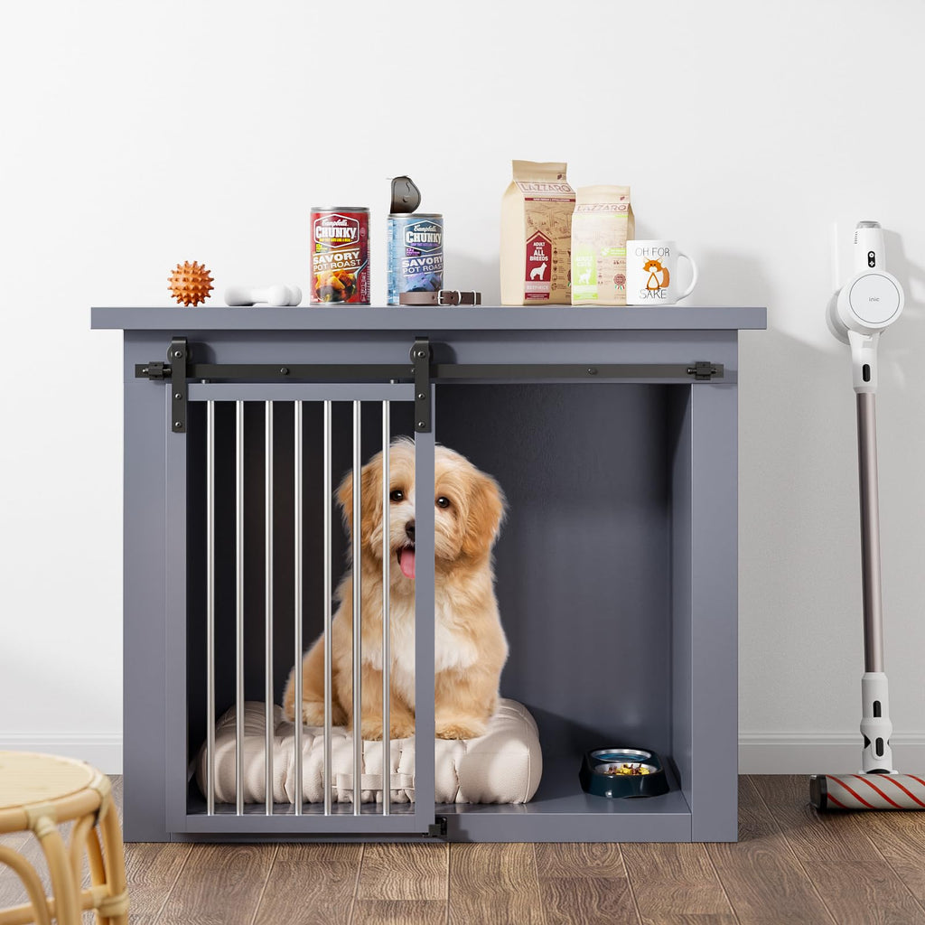 LTIYITL 108CM/3.5FT Mini Sliding Door Track Barn Door Hardware Kit for Single Door Suitable for TV Stands Wardrobe Cabinets