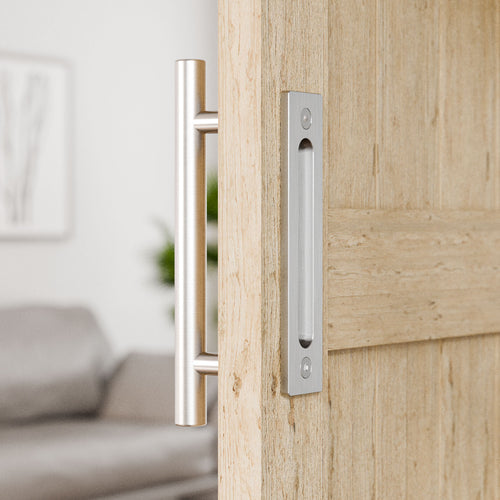 30 cm Stainless Steel Sliding Door Handle Barn Door Handle Modern Silver (1 Piece)