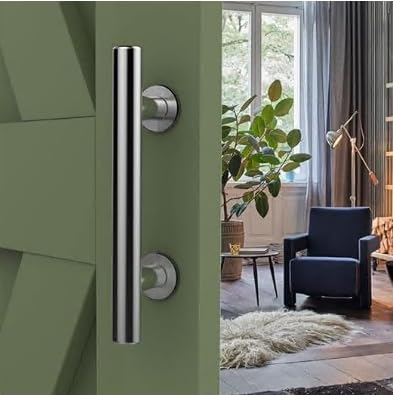 LTIYITL 24CM Schiebetürgriff Edelstahl Scheunentorgriff Doppelseitiger Schiebetür zieht-Griff