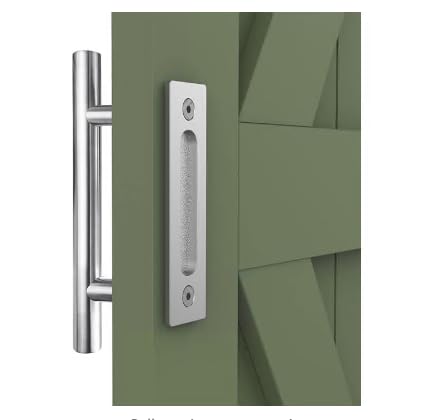 LTIYITL 24CM Schiebetürgriff Edelstahl Scheunentorgriff Doppelseitiger Schiebetür zieht-Griff