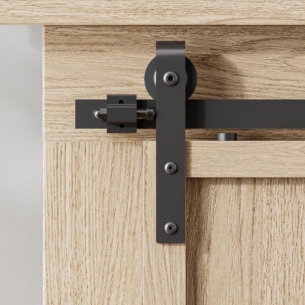 LTIYITL 122CM/4FT Mini Sliding Door Track Barn Door Hardware Kit for Single Door Suitable for TV Stands Wardrobe Cabinets